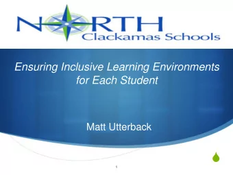 S  1  Bringing equity into the classroom  requires each of us to look at our  own racial identity