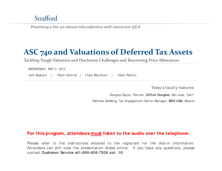 asc 740 and valuations of deferred tax assets asc 740 and