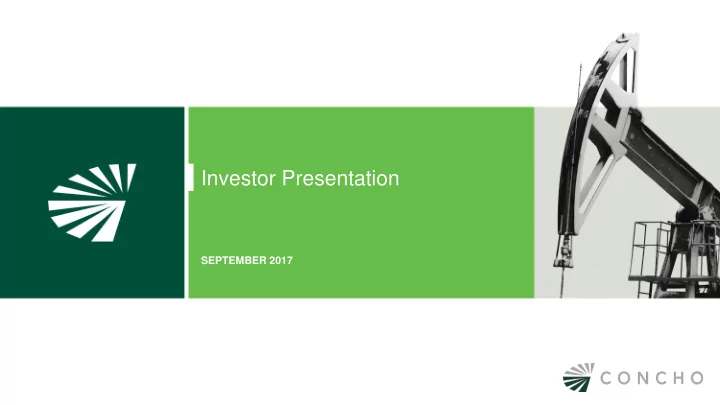 investor presentation