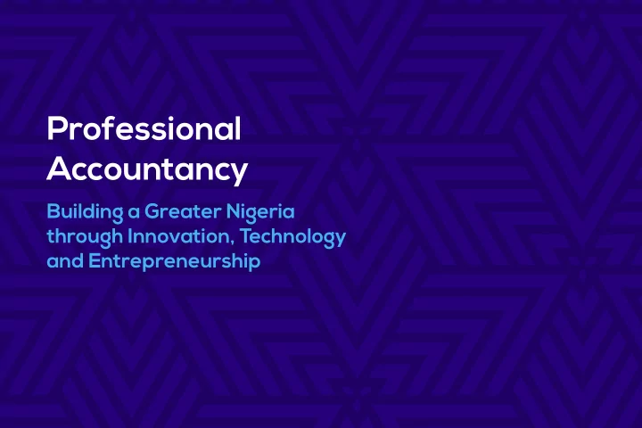 professional accountancy