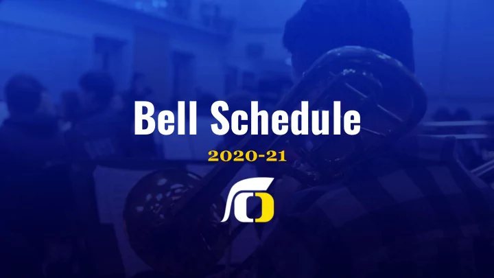 bell schedule