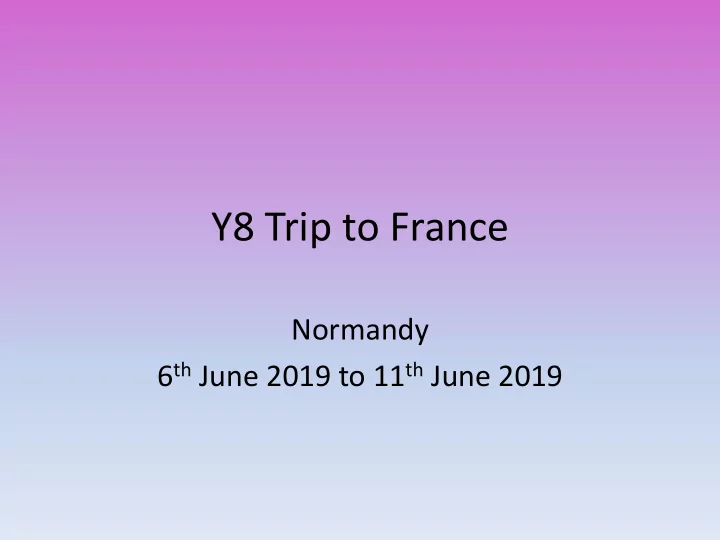 y8 trip to france