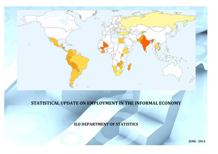 statistical update on employment in the informal economy