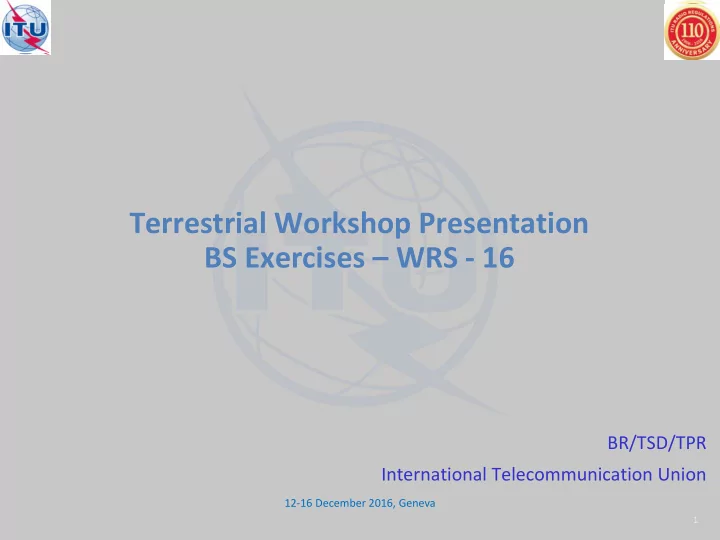 bs exercises wrs 16