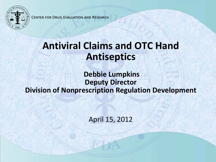 antiviral claims and otc hand