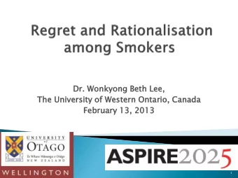 Th  The  e Univer  iversity  sity of Wes  estern  ern On  Ontar  ario,  io, Ca  Canad  ada  Februa