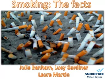 Tobacco:  introduced to Europe from the New  World in the fifteenth century (1400s)  It