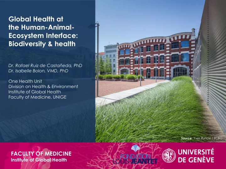 dr rafael ruiz de casta eda phd dr isabelle bolon vmd phd