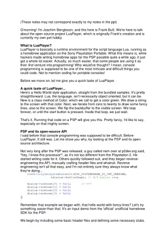 (These notes may not correspond exactly to my notes in the ppt)  G'morning! I'm Joachim Bengtsson,