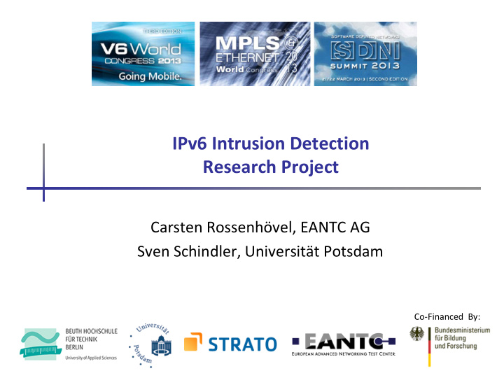 ipv6 intrusion detection research project