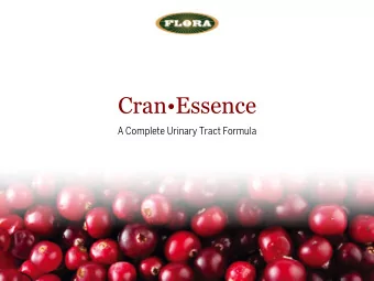 Cran  Essence  A Complete Urinary Tract Formula  The Statistics   1 in 5 women will suffer