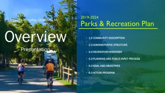 Overview  1.  1.0 COMMUNIT  ITY  Y DESCRIP  IPTIO  ION  2.0 ADMINISTR  TRATI  TIVE  E STRU