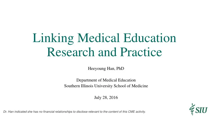 research and practice