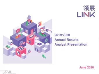 2019/2020  Annual Results  Analyst Presentation  June 2020  Unprecedented Challenges  Operating