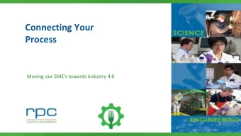 Process  Moving our SMEs towards Industry 4.0  RPC  Fredericton, Moncton &amp; St. George, NB