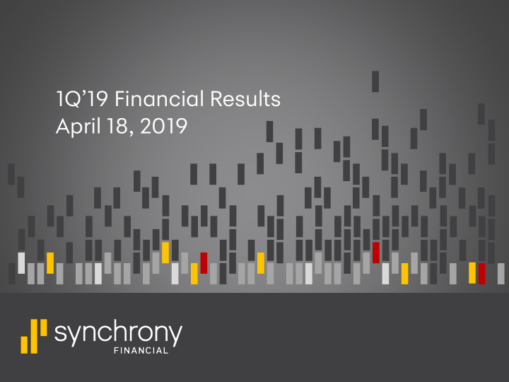 1q 19 financial results april 18 2019 disclaimers