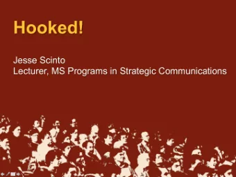 Hold audience attention  Why is it so hard to hold audience attention?  Too many distractions  A
