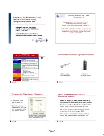 Page 1  1  Office of CMO Organizational Chart  CEP Staffing  Director &amp; Co-director