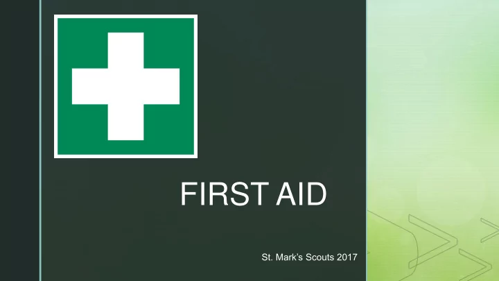 first aid