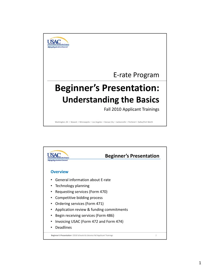 beginner s presentation