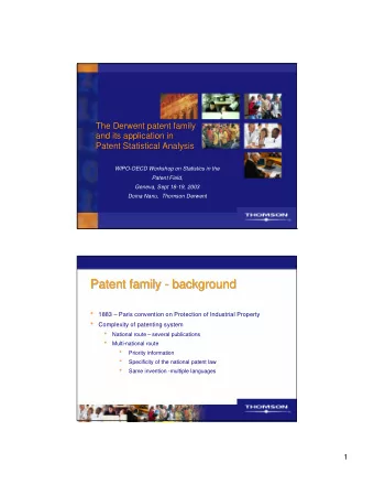 Patent family - background  Patent family - background  Patent family - background    1883