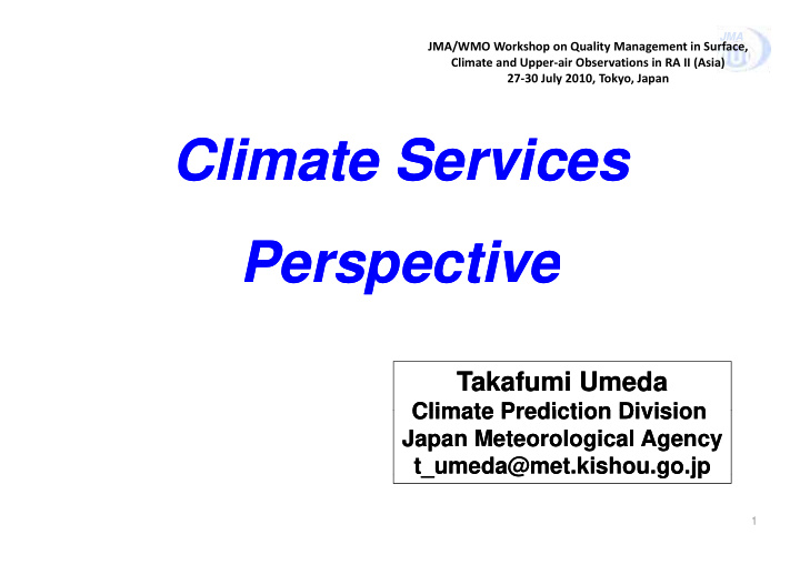climate services climate services climate services