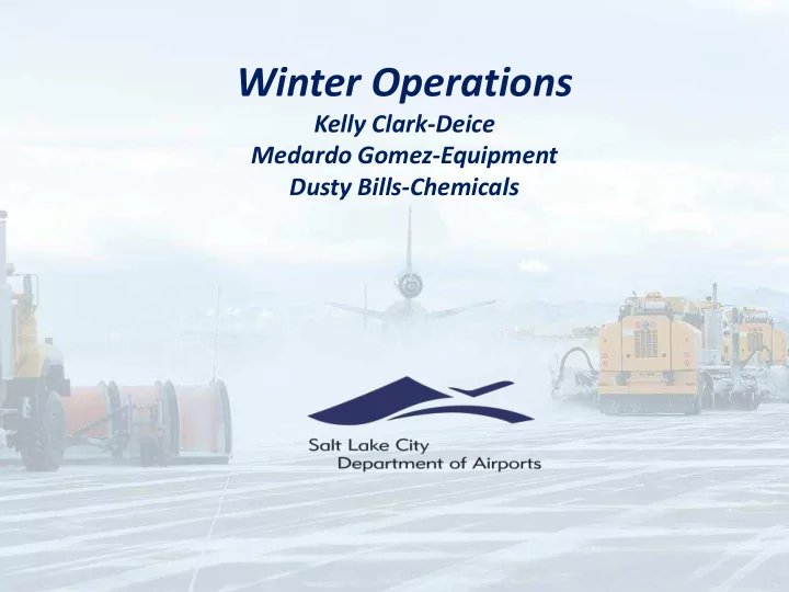 winter operations