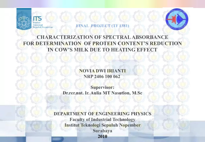 in cow s milk due to heating effect