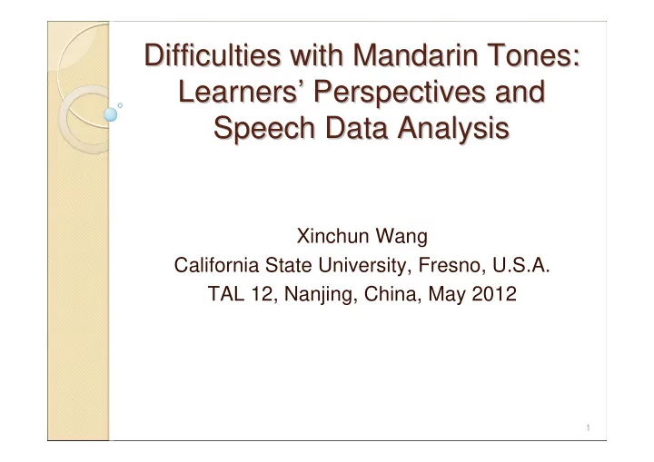 difficulties with mandarin tones difficulties with