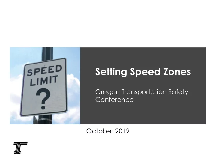 setting speed zones