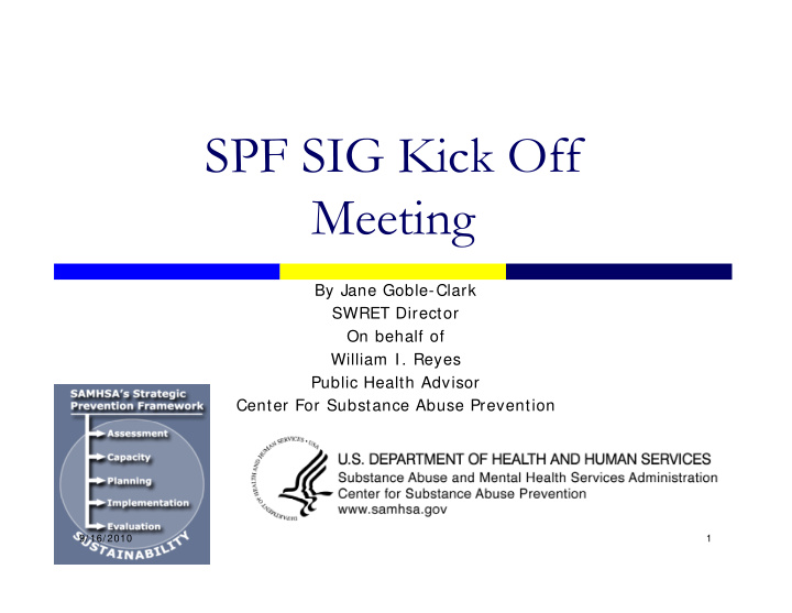 spf sig kick off meeting