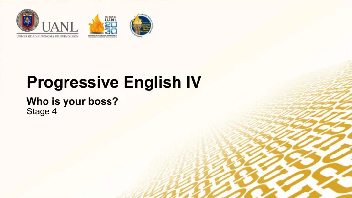 progressive english iv