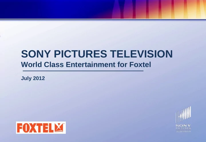 sony pictures television