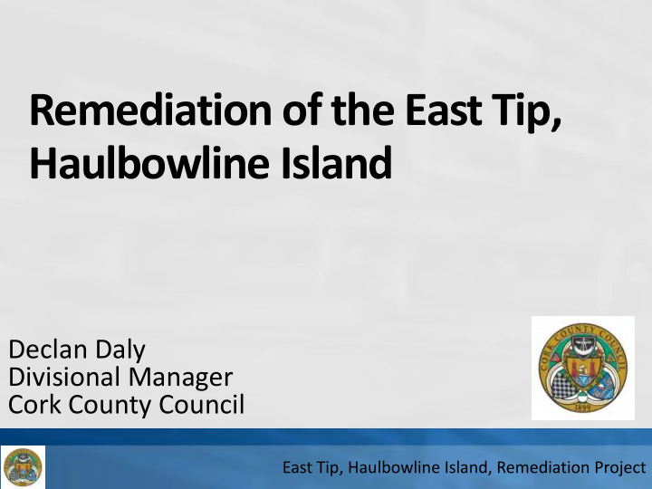 remediation of the east tip haulbowline island