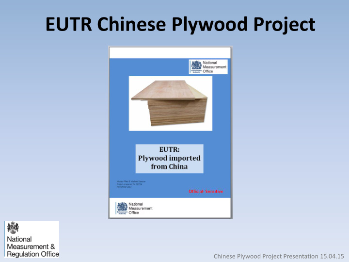 eutr chinese plywood project
