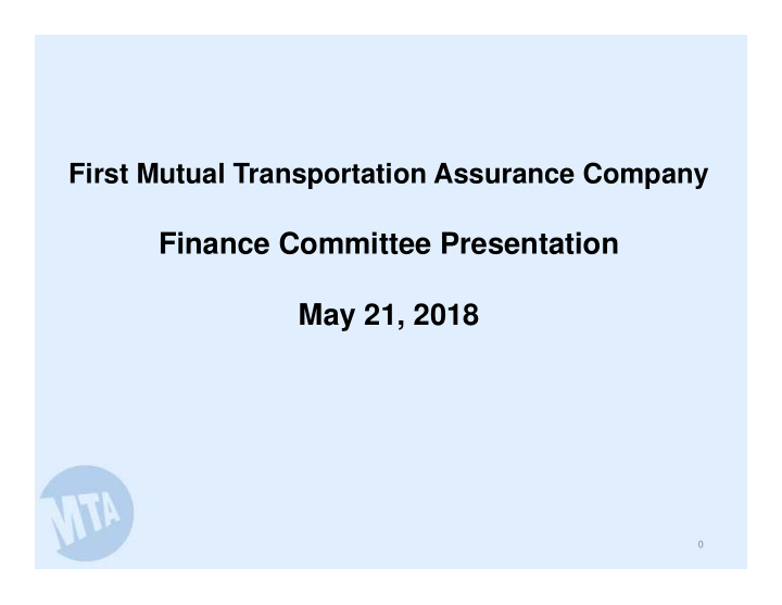 finance committee presentation may 21 2018