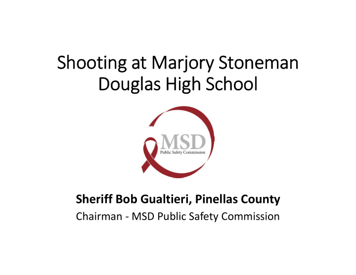 shooting at marjory stoneman douglas high school