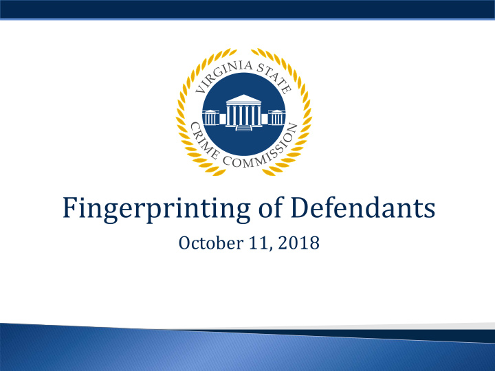 fingerprinting of defendants