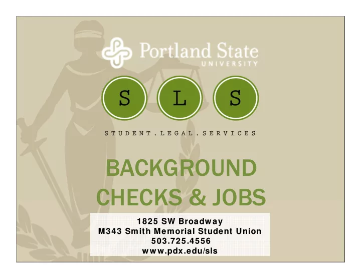 background checks jobs