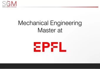 Master at  13.09.2019  Table  le des matires  ires  Master degree @EPFL  A.