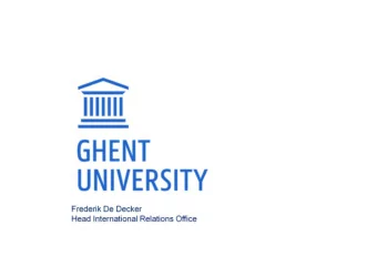 Frederik De Decker  Head International Relations Office  THE IMPACT OF  QUALIFICATIONS FRAMEWORKS