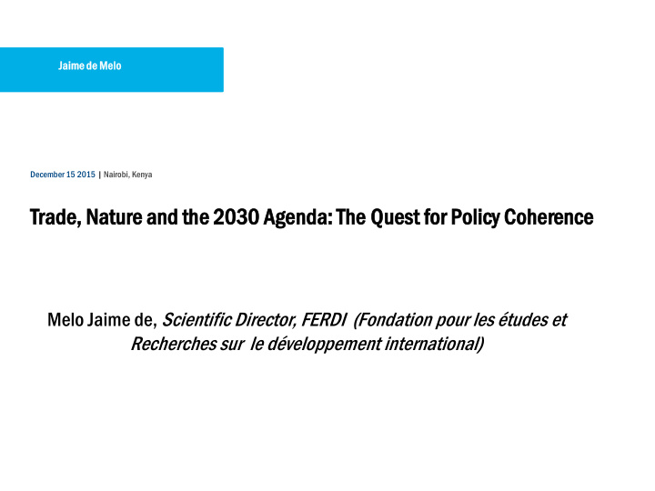 trade natur ure and the 2030 agenda a the quest for po