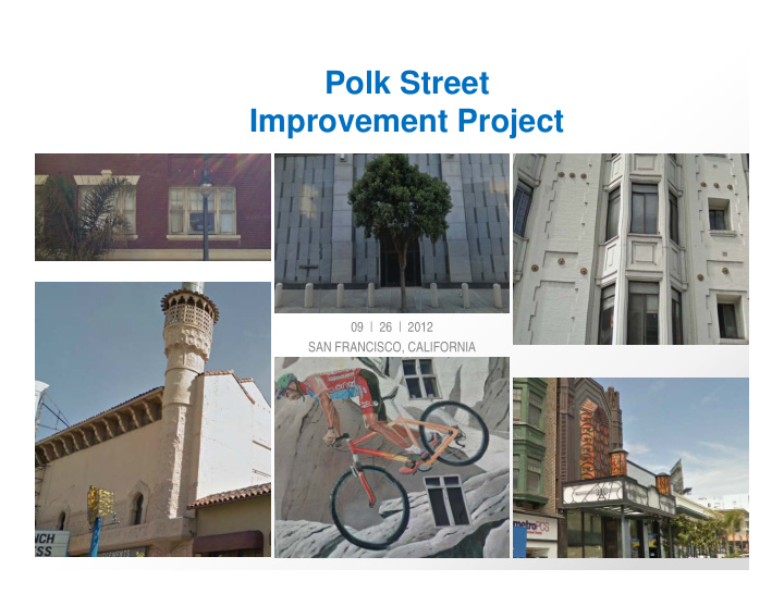 polk street improvement project