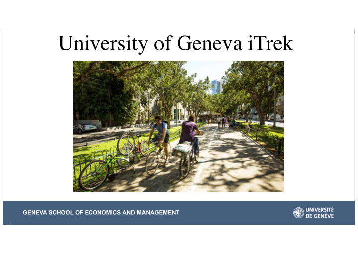 university of geneva itrek