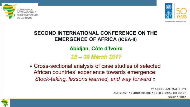 cross sectional analysis of case studies of selected