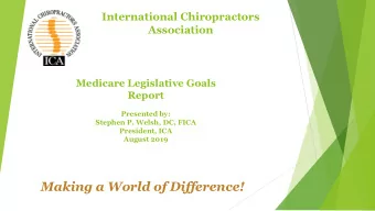 Making a World of Difference!  We Listened to The Entire  Chiropractic Community  In Drafting