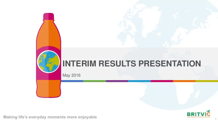 interim results presentation
