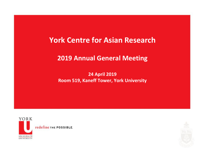 york centre for asian research