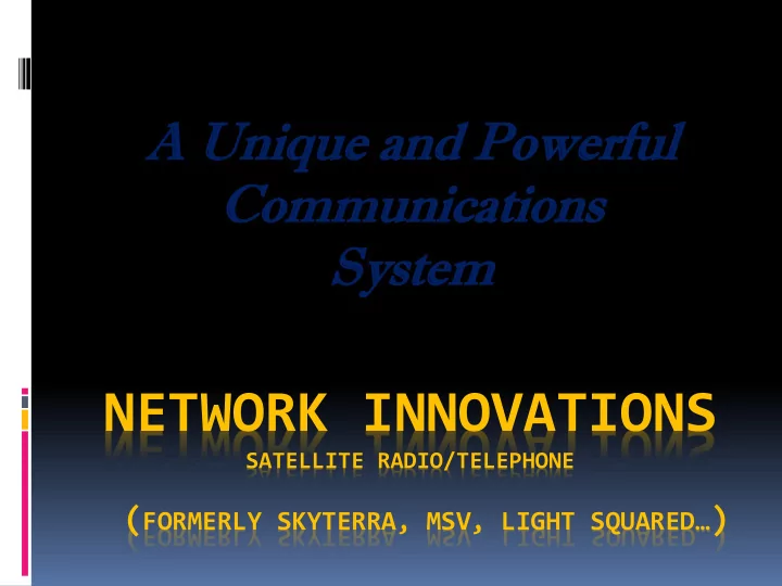 secure communications