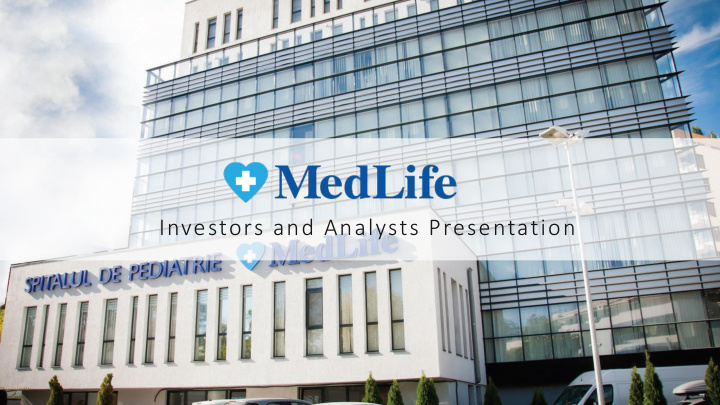 investors and analysts presentation legal disclaimer